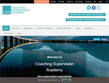 Tablet Screenshot of coachingsupervisionacademy.com